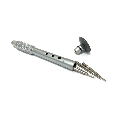 4 насадки: крестовая 1,5 мм., шлиц 1,0. 1,4. 1,8 мм.  300300