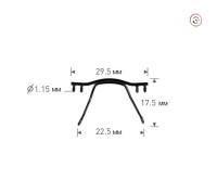 Высота около 17 мм. 