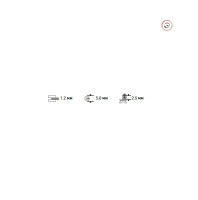 Ширина петли: 5,0 мм. Расстояние между гребнями петли и их толщина: 1,2 мм.