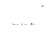 Ширина петли: 4,4 мм. Расстояние между гребнями петли и их толщина: 1,3 мм.