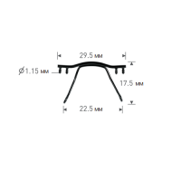 Для втулок с отверстием, диаметром 0,8 мм. Высота около 17 мм. 