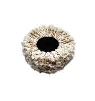 Щеточный круг диаметром 80 мм для финишной полировки оптических линз и оправ очков — мягкая щетина, совместим с пастами для полировки