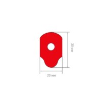 Липкие сегменты 20x30 мм для фиксации линз на станке