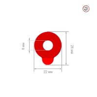 Липкие сегменты 22 мм для фиксации линз на станке