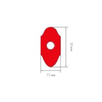 Липкие сегменты 17x33 мм для фиксации линз на станке