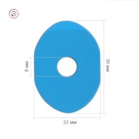 Липкие сегменты 22x30 мм для фиксации линз