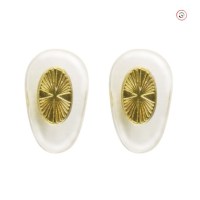 Носовые упоры 501602-12PG 12 мм прозрачные с золотистой вставкой под защелку для очков