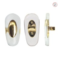 Носовые упоры Ray Ban 502002-16G 16 мм силиконовые с металлической вставкой золотистые