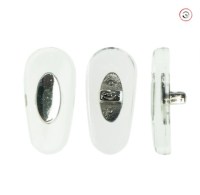 Носовые упоры Ray Ban 502002-16S 16 мм силиконовые с металлической вставкой серебристые