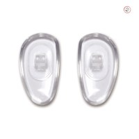 Носовые упоры OptiTech 501504-14.5S 14,5 мм прозрачные парные под винт для очков