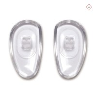 Носовые упоры OptiTech 501504-16.5S 16,5 мм прозрачные парные под винт для очков
