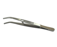 Пинцет для винтов с замком и загнутым концом, профессиональный инструмент для сборки очков