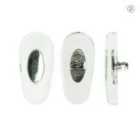 Носовые упоры Ray-Ban 502002-14S 14 мм прозрачные с серебристой вставкой