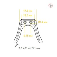 Комплект мостиков 501803G с винтами