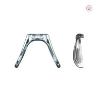 Сплошные мостики 501801S 14,7 мм силиконовые серебристые с металлической вставкой