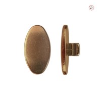 Титановые носовые упоры 502003-13PR 13 мм золотисто-розовые гипоаллергенные под защелку для очков