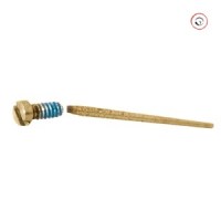 Золотистые винты-саморезы для очков 1,0 мм с фиксатором резьбы для петель и флексов