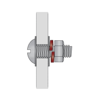 Pruzhinnaya shayba dlya ochkov stalnaya 1.5 mm, serebristaya – predotvrashchaet raskruchivanie vintov